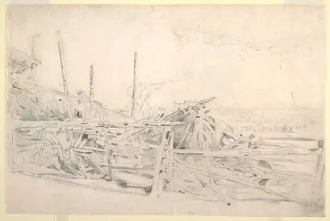 Haystack and Rail Fence, ca. 1870